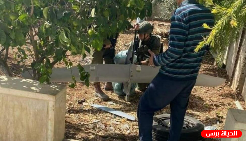 سقوط طائرة مسيرة إسرائيلية في الخليل